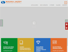 Tablet Screenshot of naukajazdyks.pl